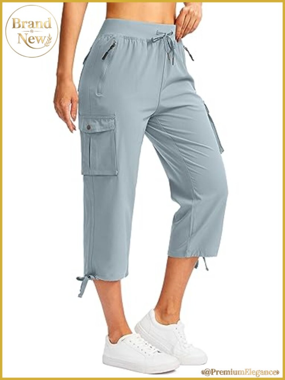 Cargo Capris Pants Lightweight Quick Dry Hiking Travel Outdoor